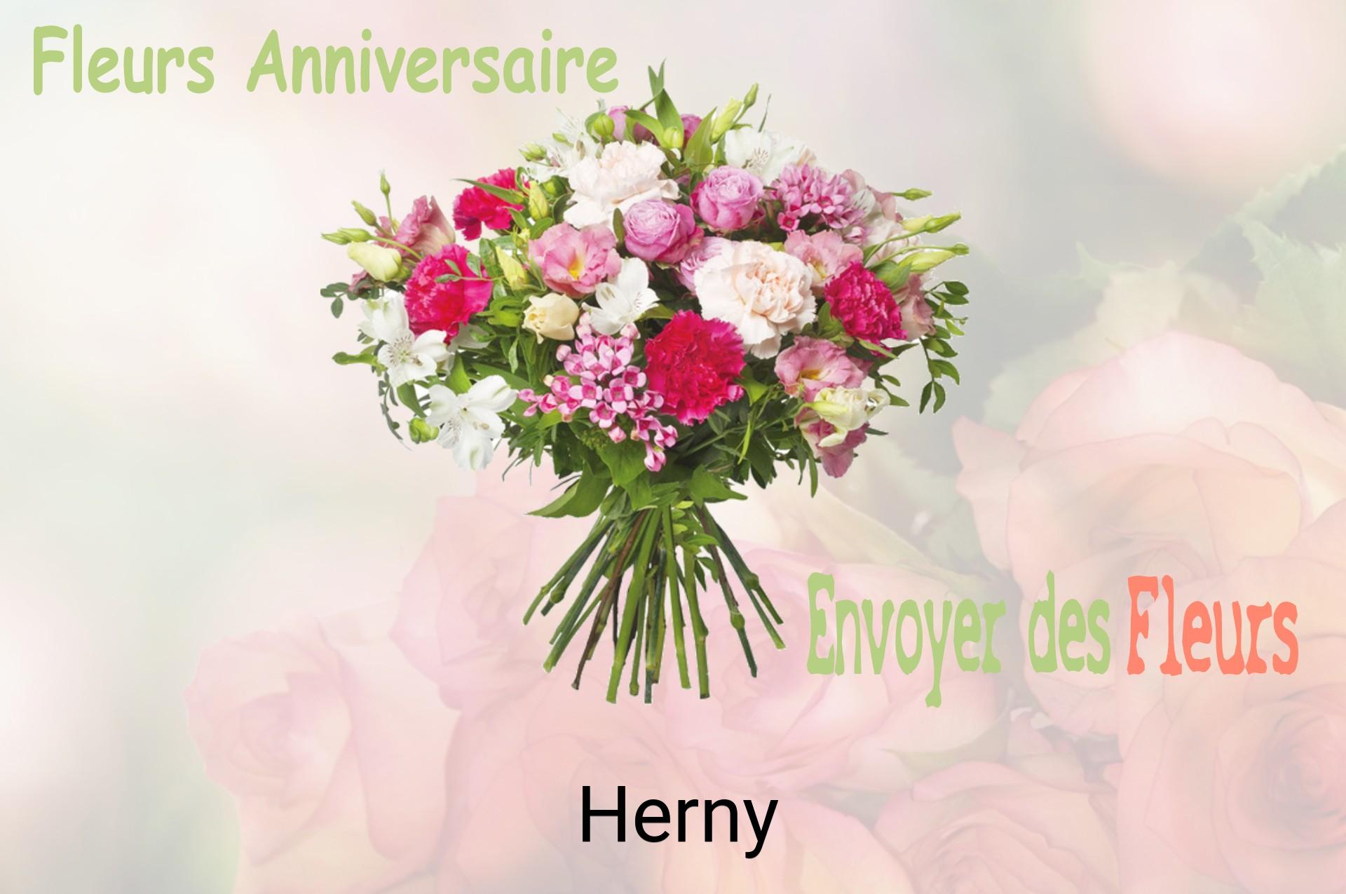 Bouquet de fleurs d’anniversaire livré à Herny