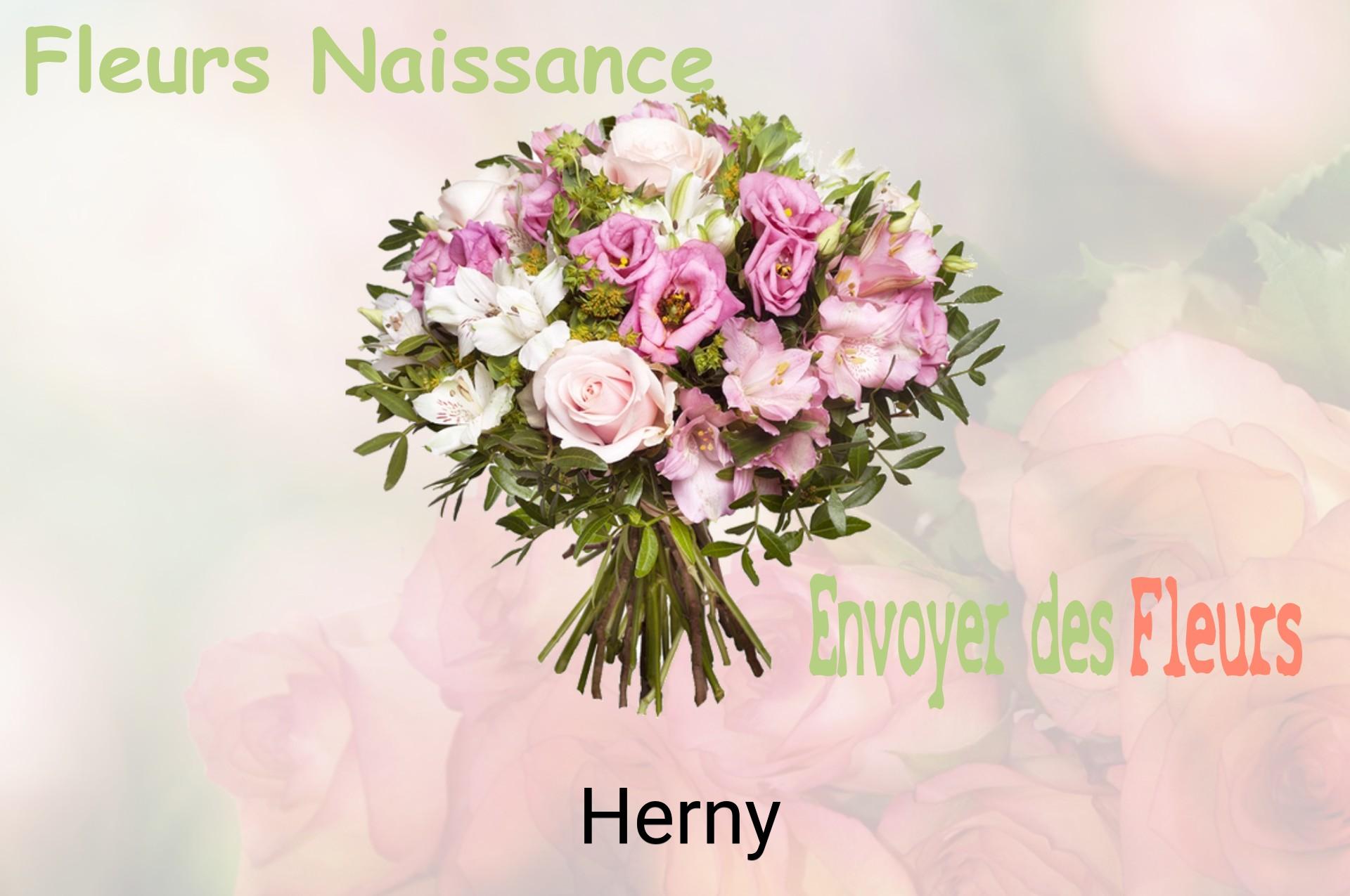 Bouquet de fleurs de naissance livré à Herny